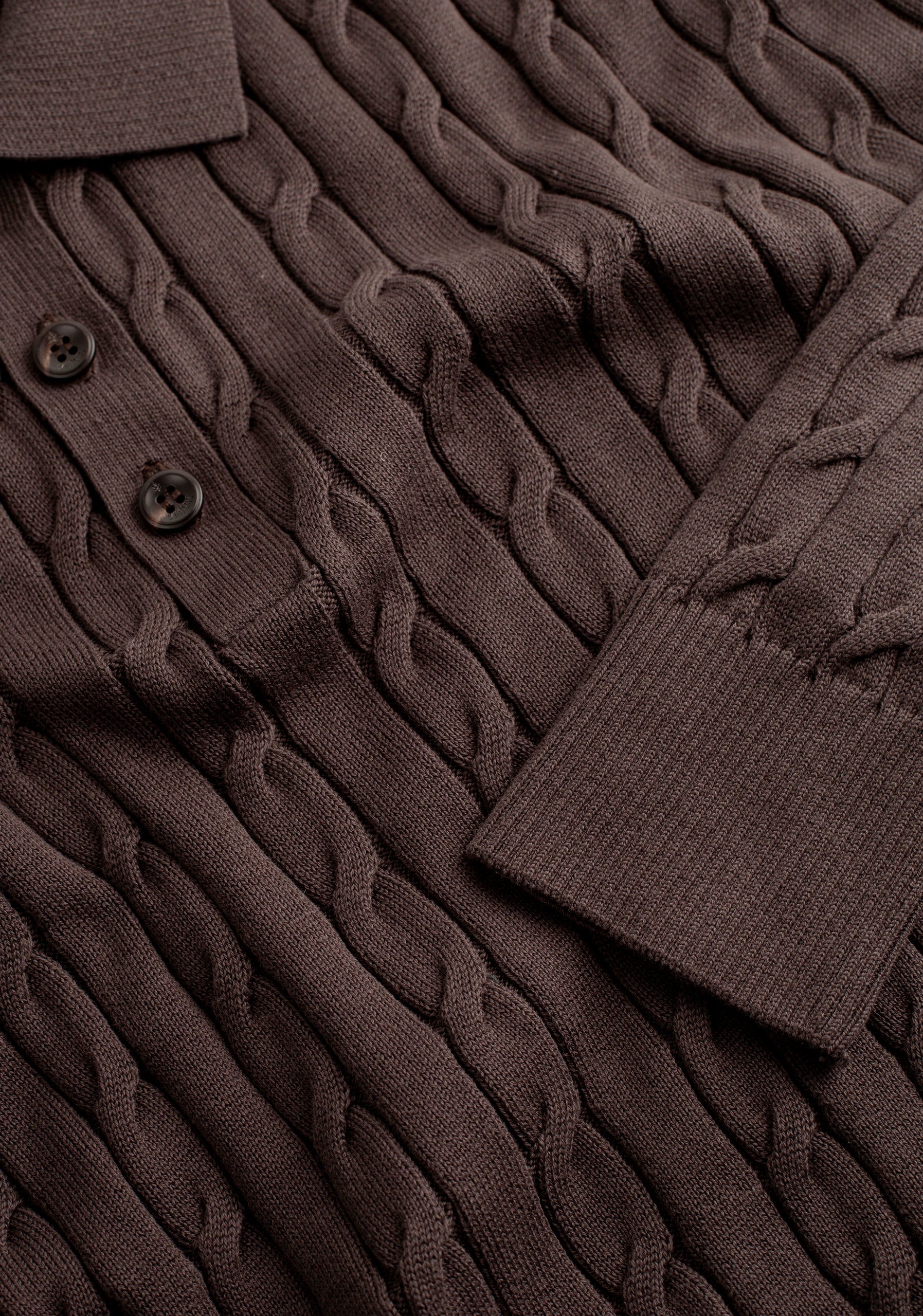 Dark Brown Single-Color Braided Turin Bag