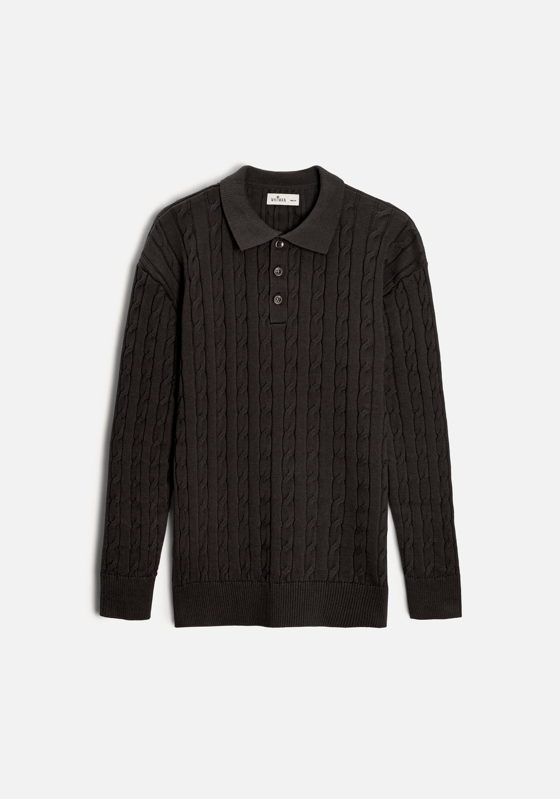Turin Single Color Braided Jacket Black