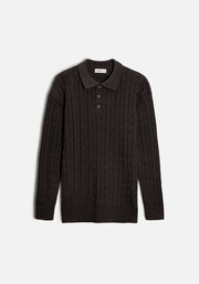 Turin Single Color Braided Jacket Black