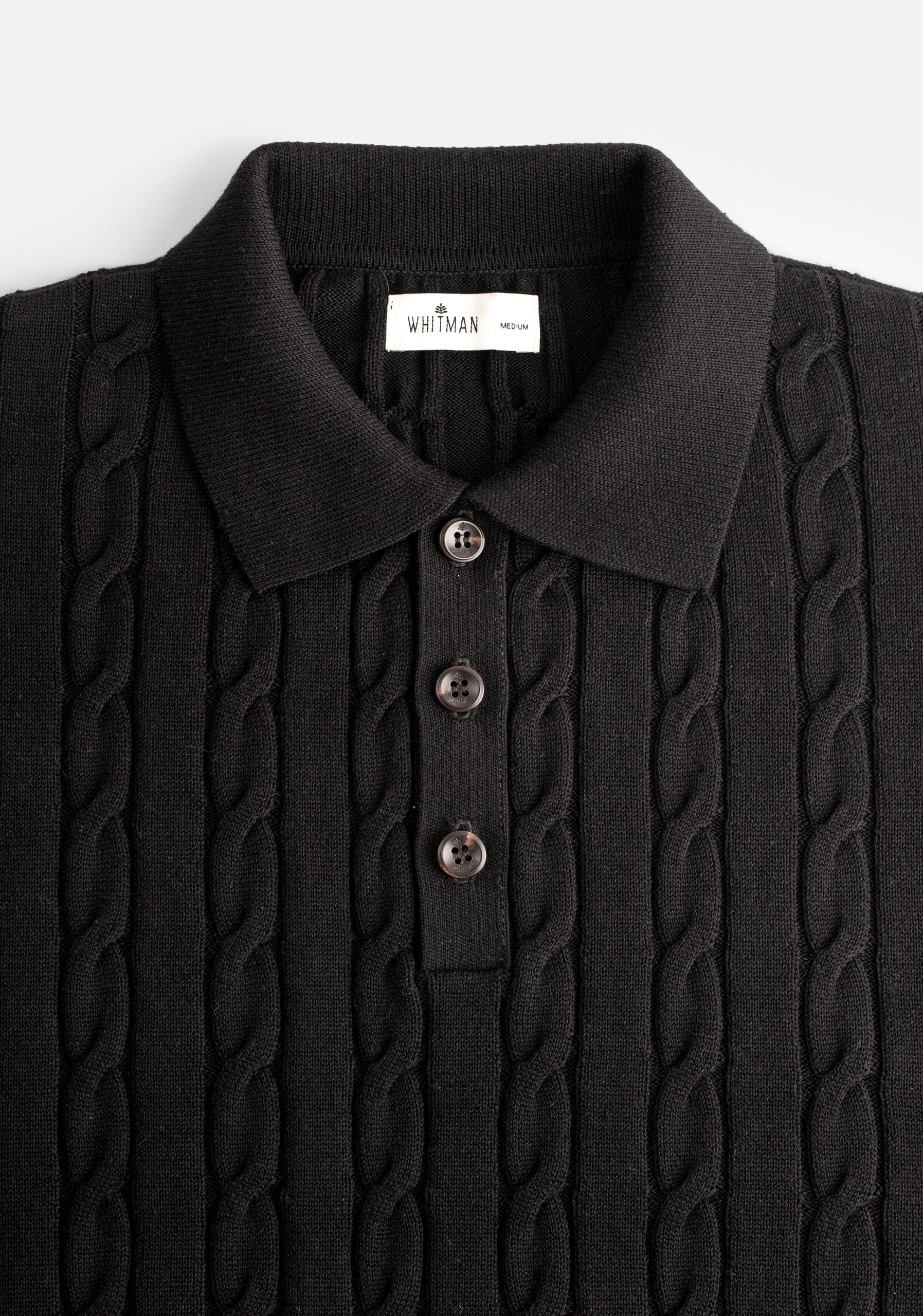 Turin Single Color Braided Jacket Black