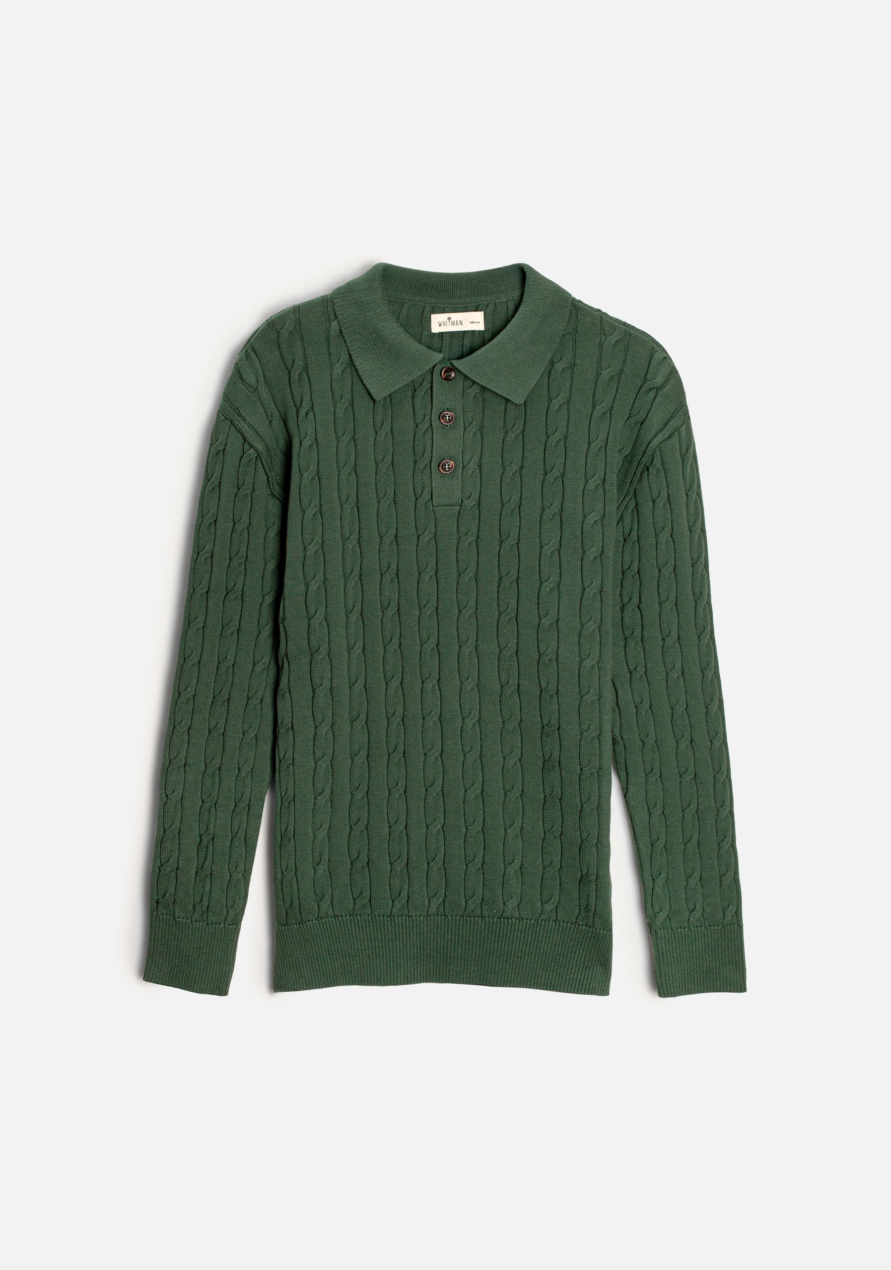 Dark Green Single-Color Braided Turin Coat