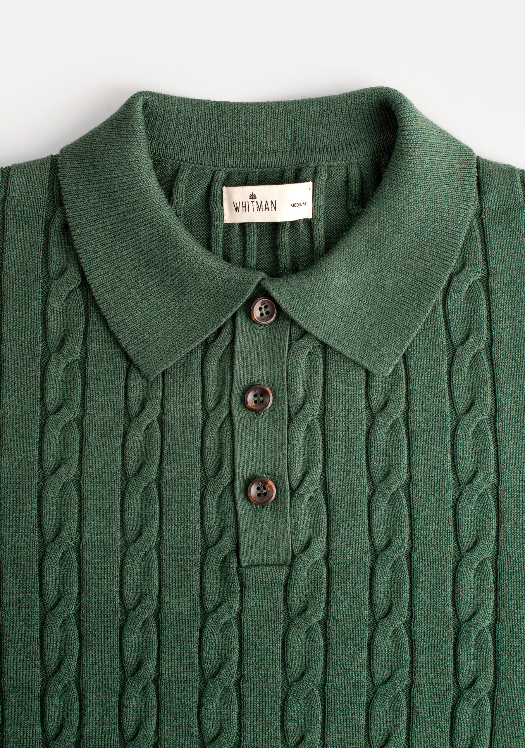 Dark Green Single-Color Braided Turin Coat