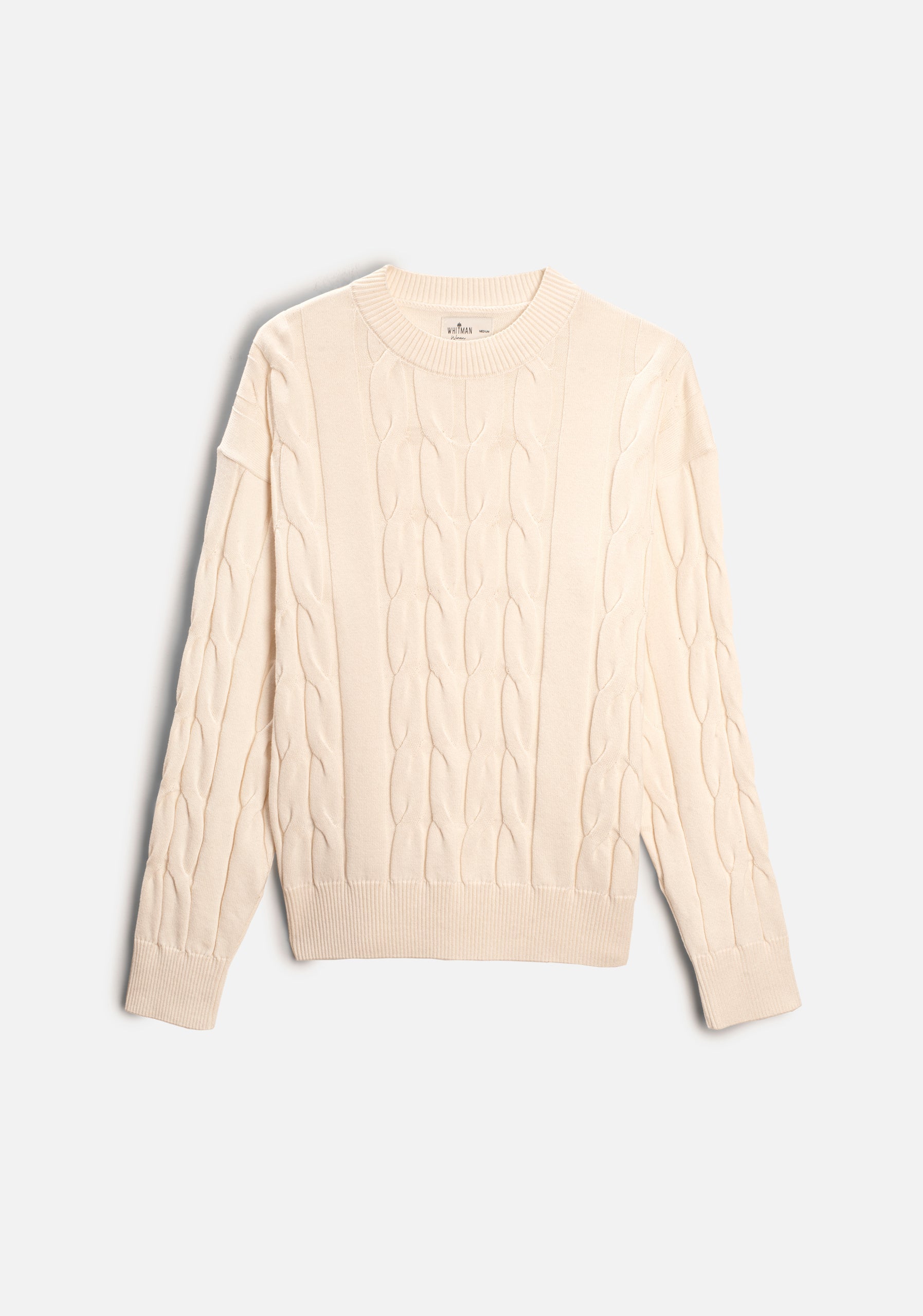 Kanzas Braided Single-Color Ivory Coat