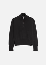 M Nashville Half Zip Coat Black