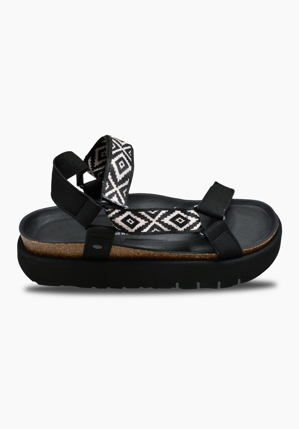 Bruni Sandal Black - Ivory