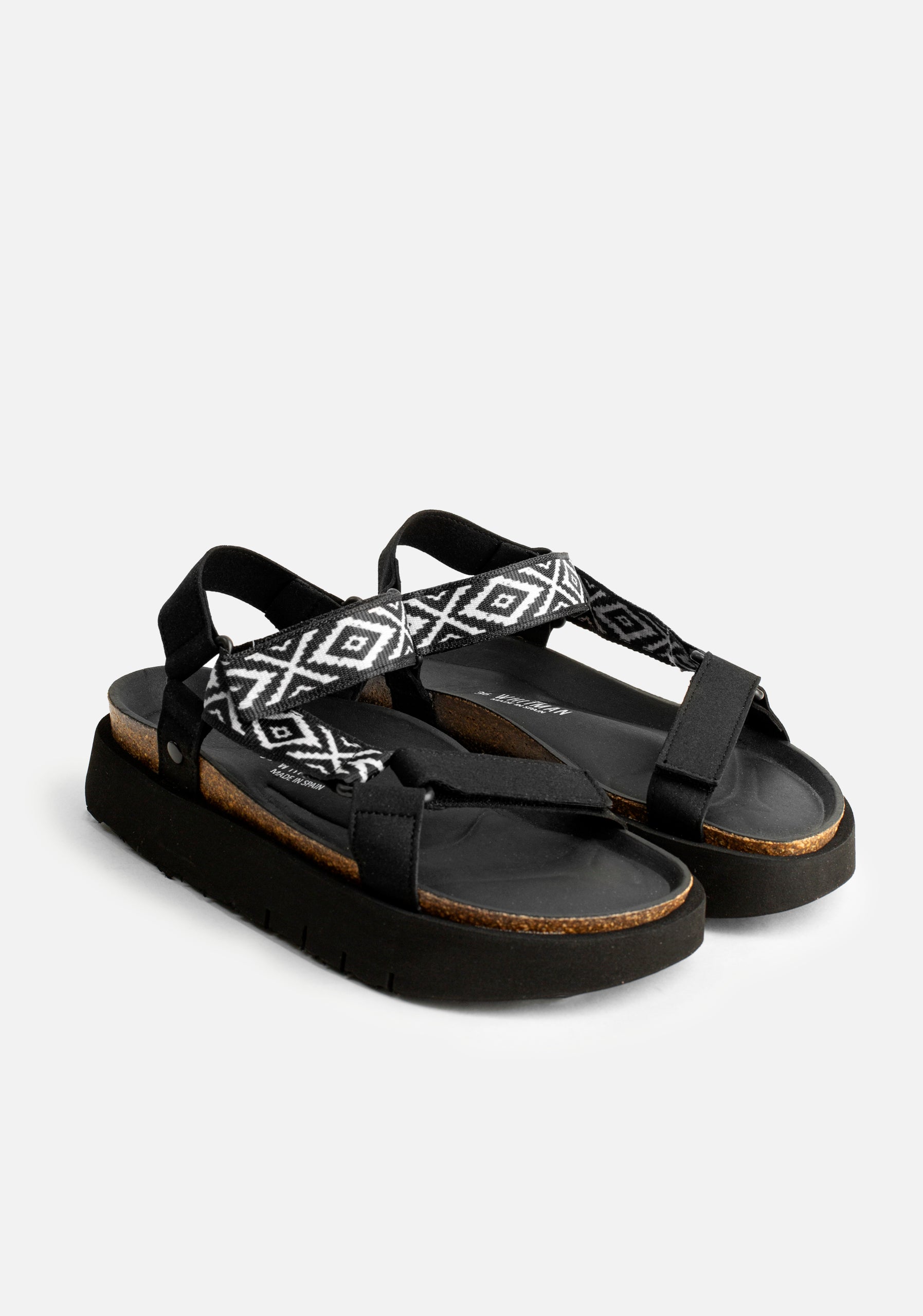 Bruni Sandal Black - Ivory