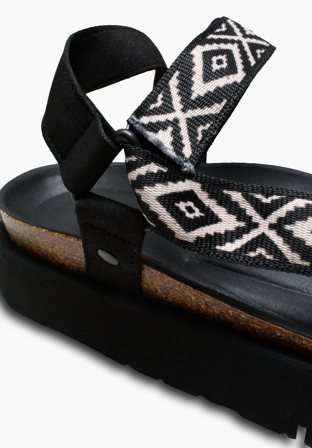 Bruni Sandal Black - Ivory