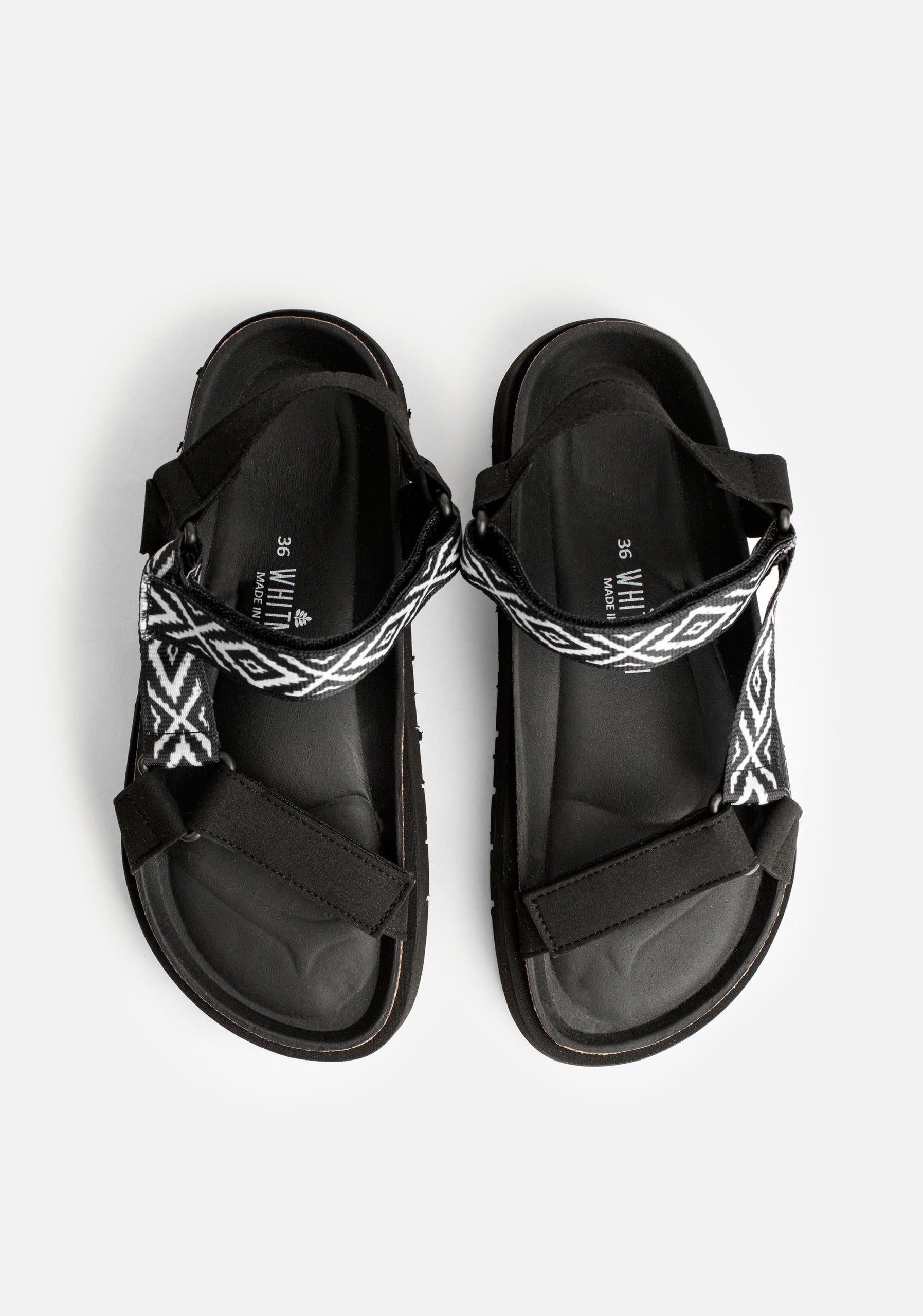 Bruni Sandal Black - Ivory