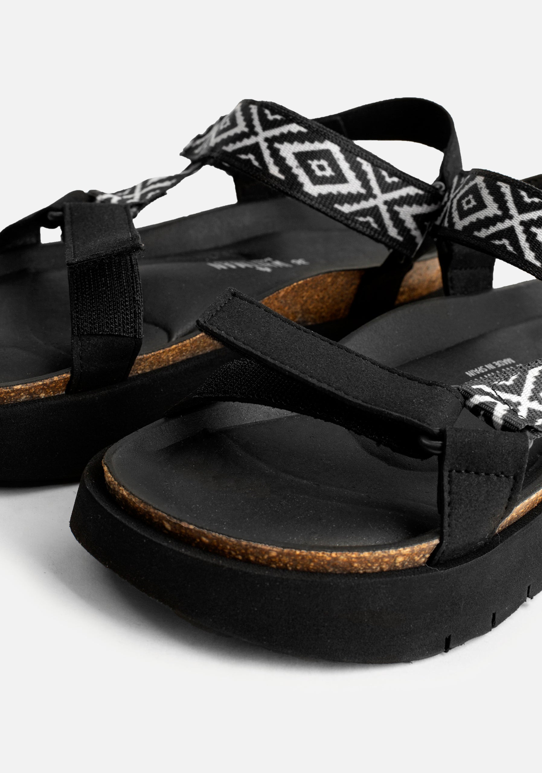 Bruni Sandal Black - Ivory