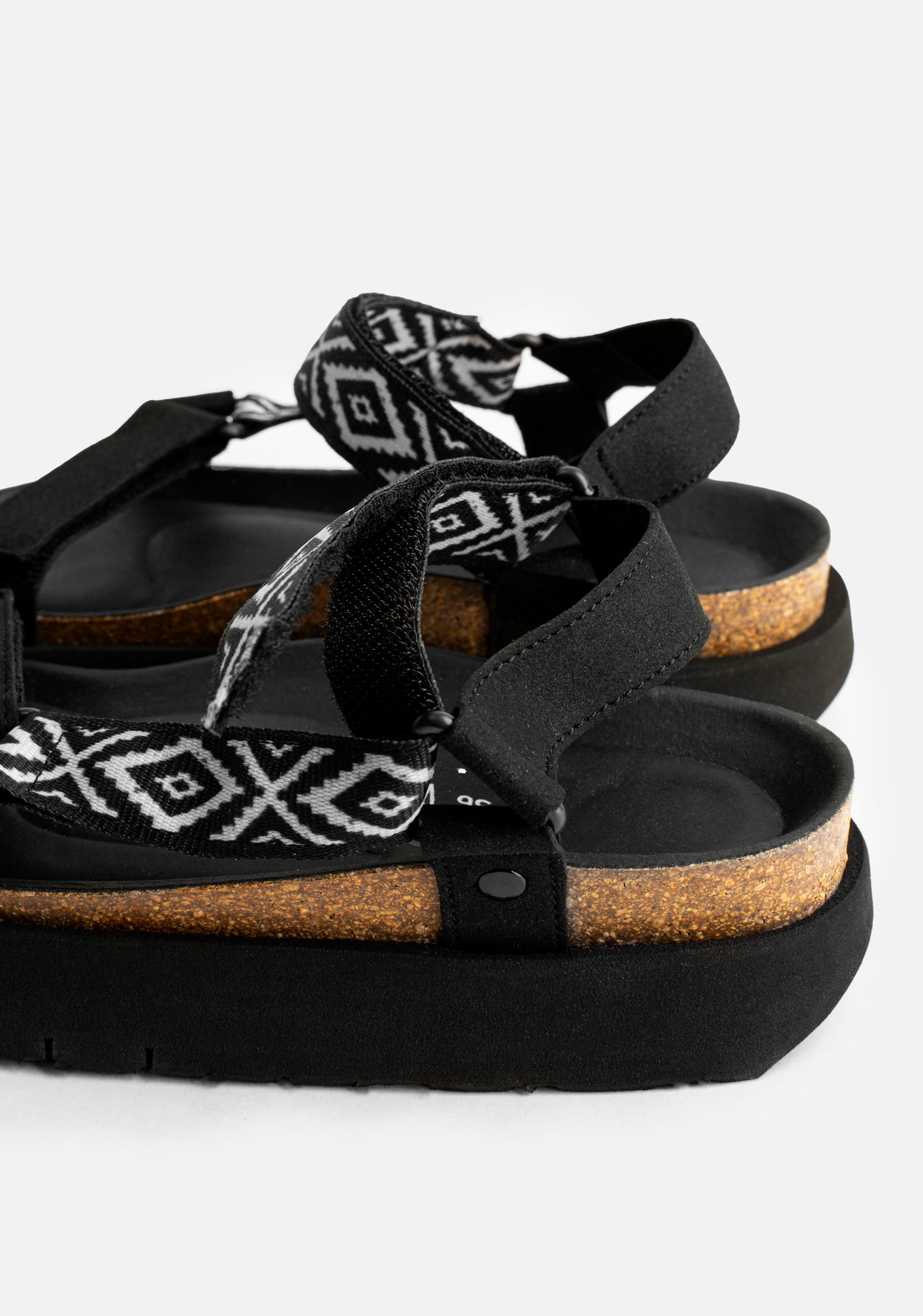 Bruni Sandal Black - Ivory