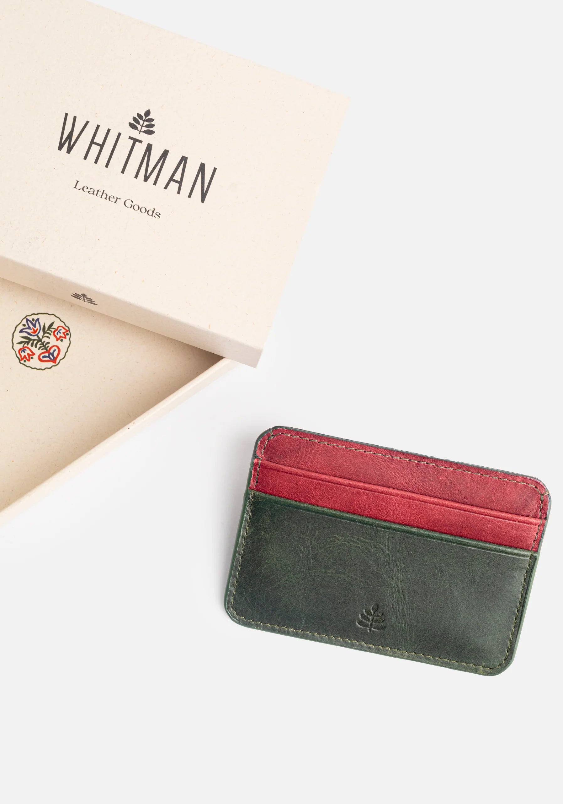 Aramis Card Holder Green Comb. Red