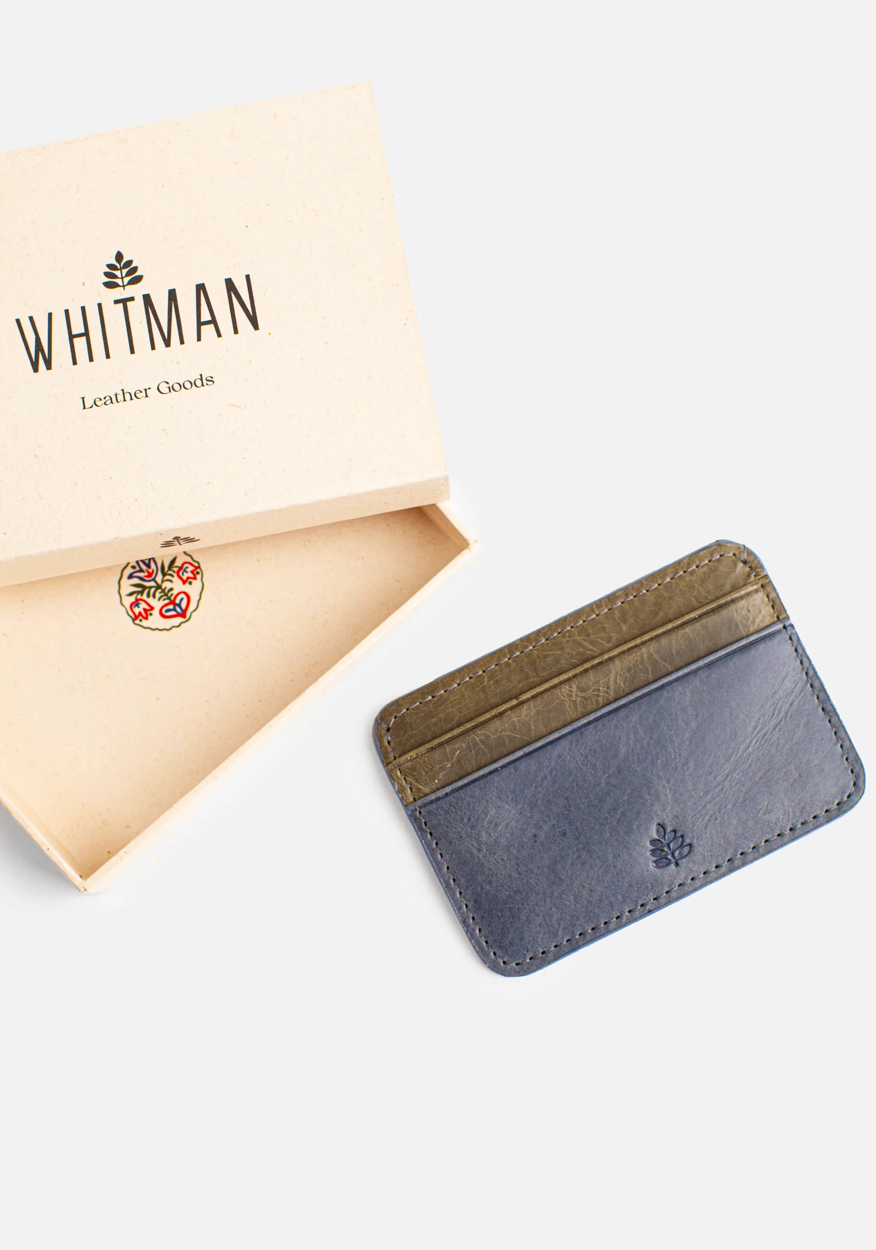 H Aramis Card Holder Multicolor Blue - Olive Green