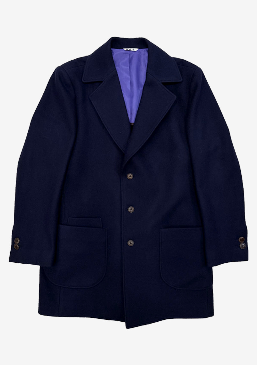 Dark Blue Verne Coat 