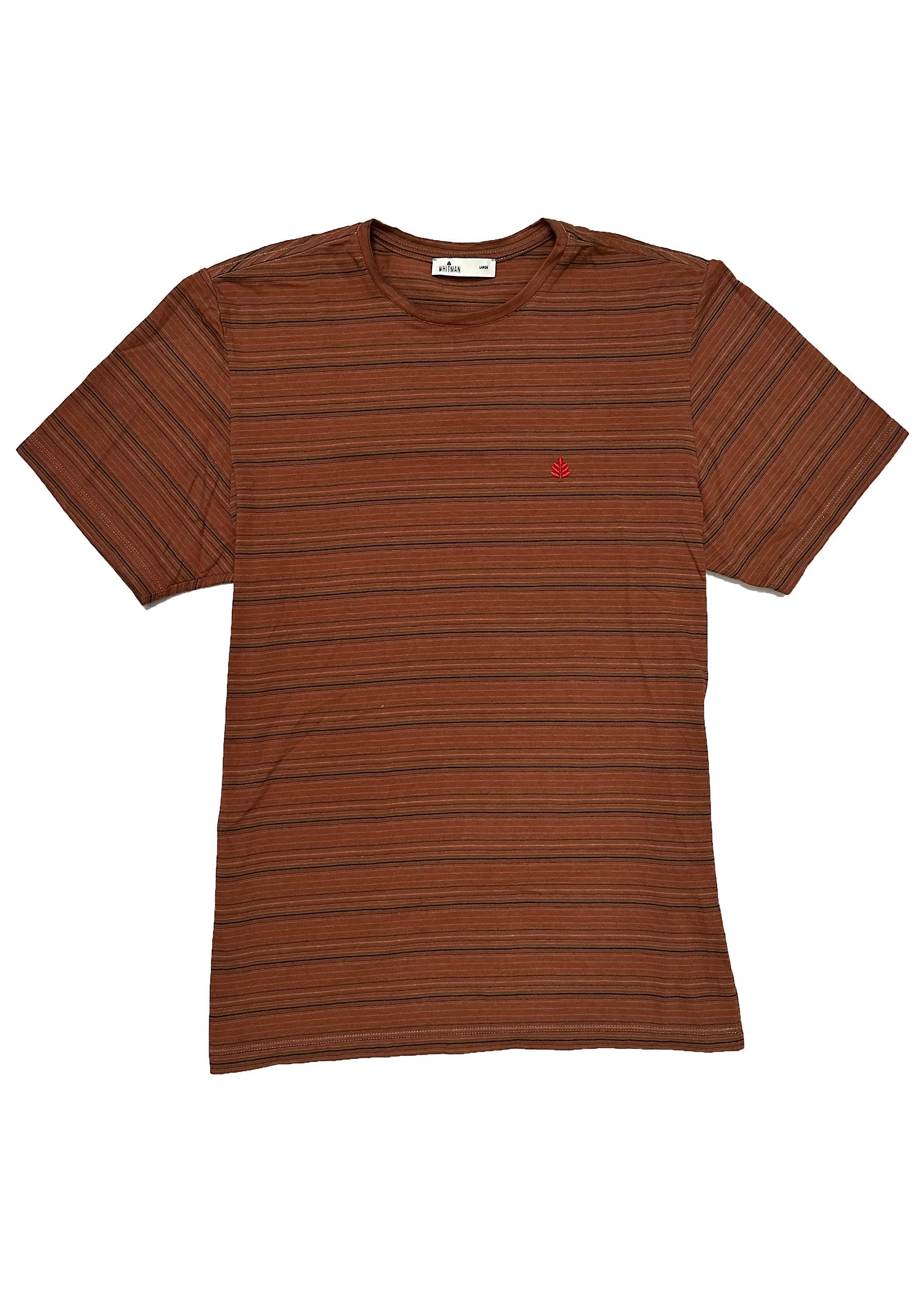 Billie Lines Terracotta Green-Black T-Shirt