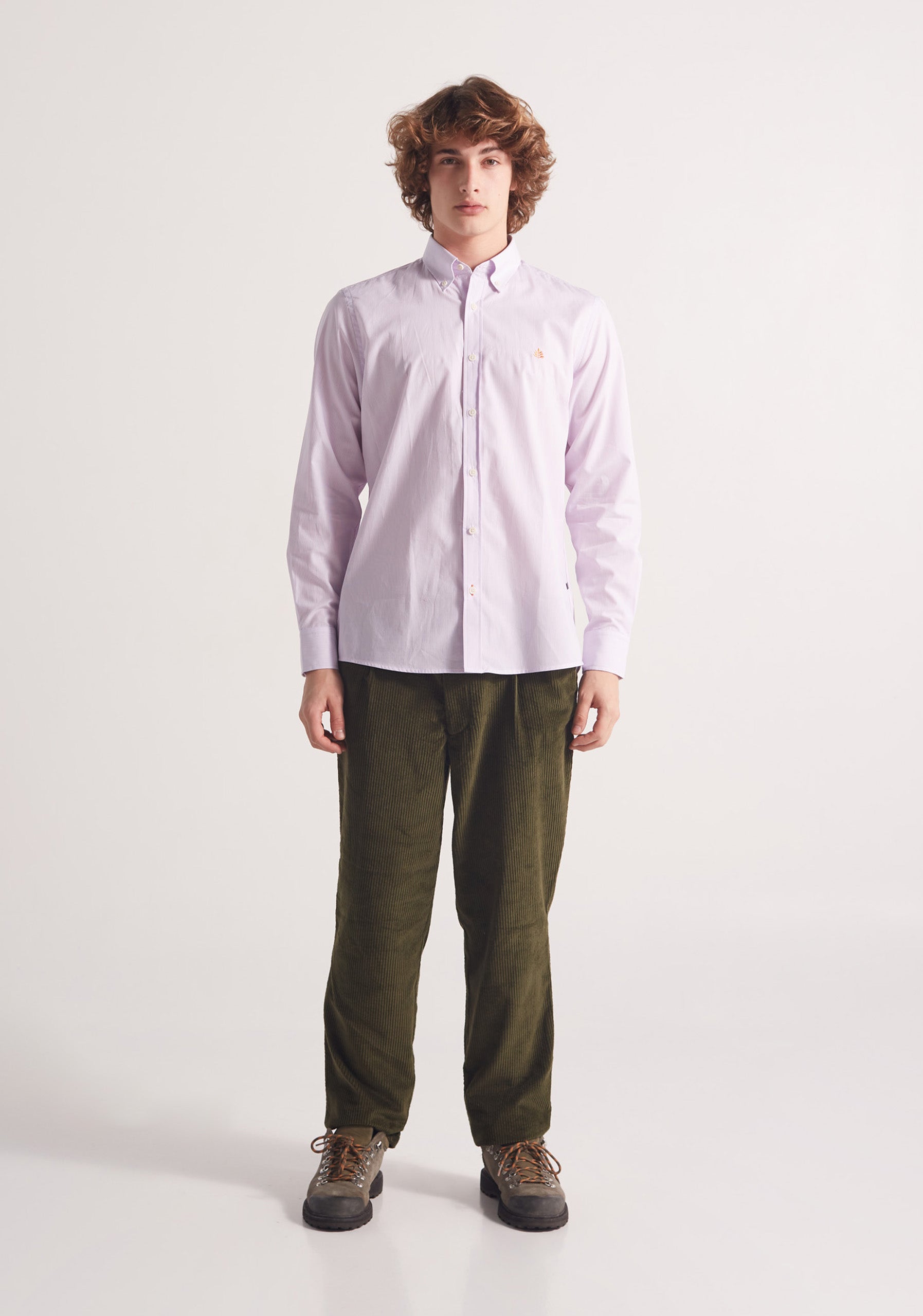 Whitman Slim Lines Lilac-White Shirt