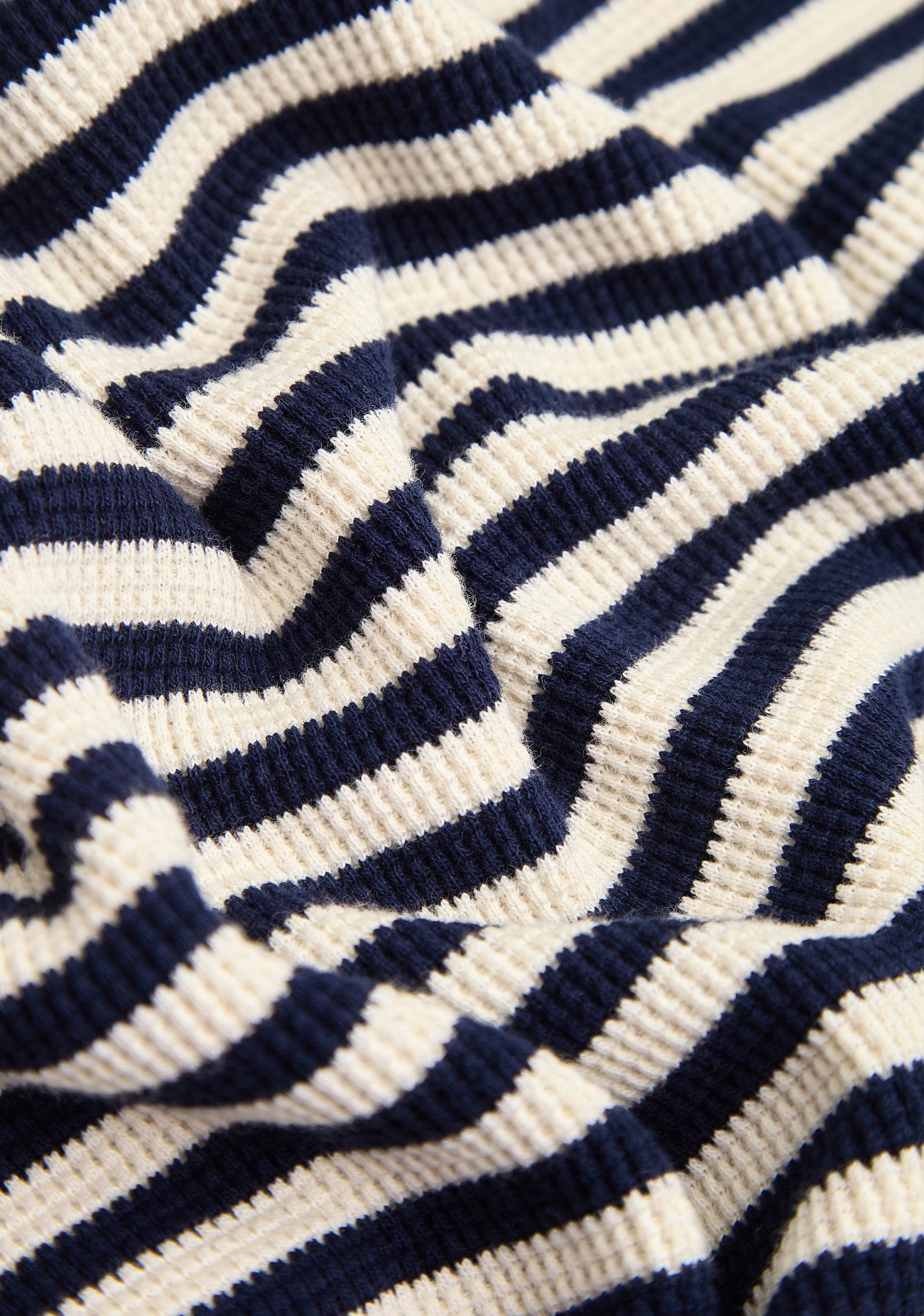 Sweater Luca Dark Blue Stripes - Ivory