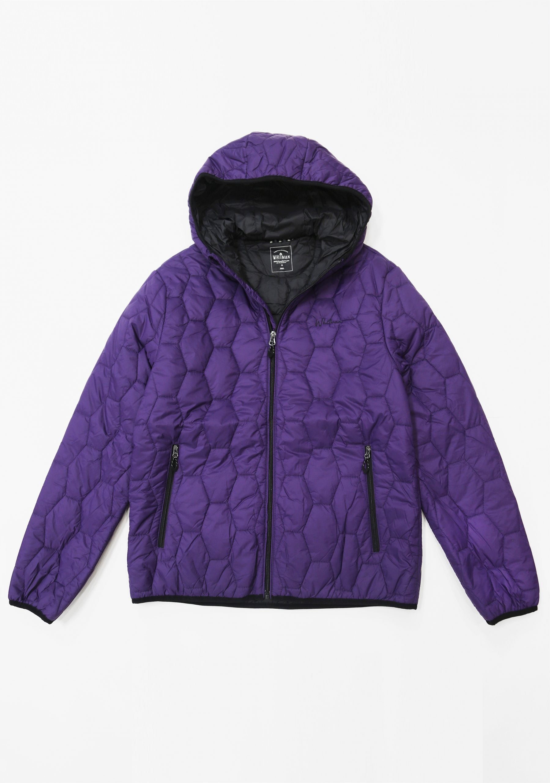 Purple Hexagons Padding Jacket 